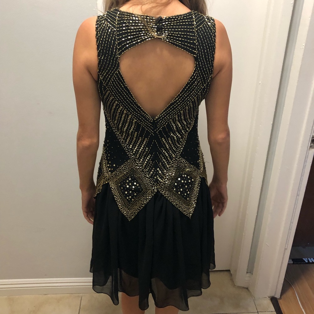 Frock and Frill Beaded Flapper Style Dress - Picture 7 of 7